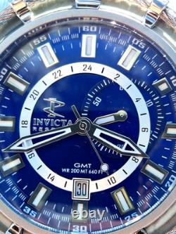 Invicta Model 7249 Reserve Bolt GMT SWISS MOVEMENT Blue Dial Men's Watch