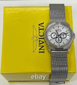 Invicta Ocean Voyage GMT Quartz Silver Dial Men's Watch 46252 44mm