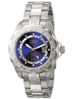 Invicta Pro Diver Men's 44mm Swiss GMT Quartz Blue Dial Watch 5124