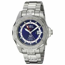 Invicta Pro Diver Men's 44mm Swiss GMT Quartz Blue Dial Watch 5124