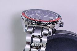 Islander Republic Watch Swiss GMT Movement with Black Dial Red/Blue #ISL-138