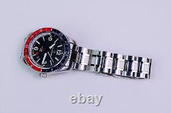 Islander Republic Watch Swiss GMT Movement with Black Dial Red/Blue #ISL-138