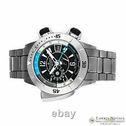 JAEGER LeCOULTRE Master Compressor Titanium Diving PRO Geographic GMT Watch 46mm