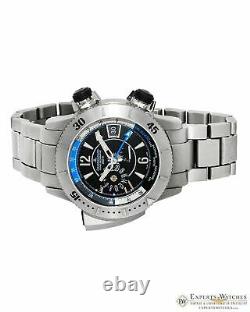JAEGER LeCOULTRE Master Compressor Titanium Diving PRO Geographic GMT Watch 46mm