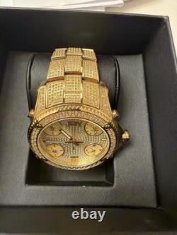 JBW Jet Setter GMT Quartz Diamond Gold Dial Men's Watch Item No. J6370A