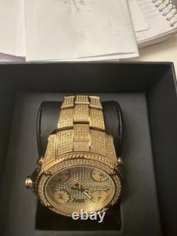 JBW Jet Setter GMT Quartz Diamond Gold Dial Men's Watch Item No. J6370A