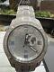 JBW Men's Jet Setter GMT Silver Diamond Time Zone 46mm St Steel Watch J6370B