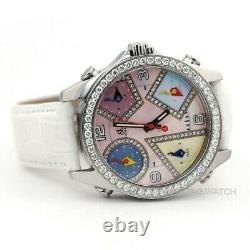 Jacob & Co. Five Time Zone Diamonds MOP Wristwatch JCM-24DA