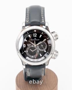 Jaeger LeCoultre Master Compressor Geographic GMT 146.8.83/1 World Time Black