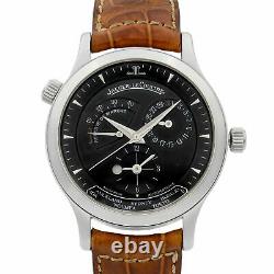 Jaeger-LeCoultre Master Geographic Steel Black Dial Automatic Men Watch Q1428470