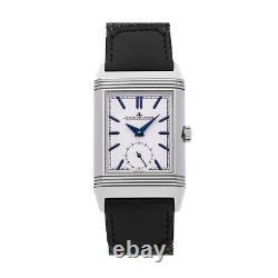 Jaeger-LeCoultre Reverso Manual Wind Steel Mens Strap Watch GMT Q3908420