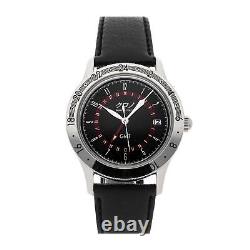 Kurono Tokyo GMT 1 Stainless Steel Automatic 38mm Black Dial Watch CG023T