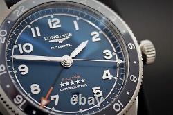 LONGINES Spirit Zulu Time. Blue dial, Automatic GMT Box, Papers & Warranty