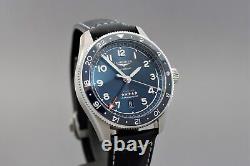 LONGINES Spirit Zulu Time. Blue dial, Automatic GMT Box, Papers & Warranty