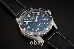 LONGINES Spirit Zulu Time. Blue dial, Automatic GMT Box, Papers & Warranty