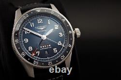 LONGINES Spirit Zulu Time. Blue dial, Automatic GMT Box, Papers & Warranty