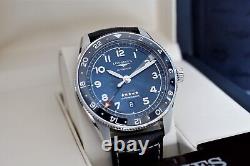 LONGINES Spirit Zulu Time. Blue dial, Automatic GMT Box, Papers & Warranty