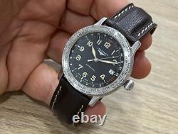LONGINES WORLD TIME GMT L2.611.4 AUTOMATIC Cal. L635.5 38mm STEEL MEN WATCH