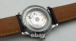 LONGINES WORLD TIME GMT L2.611.4 AUTOMATIC Cal. L635.5 38mm STEEL MEN WATCH