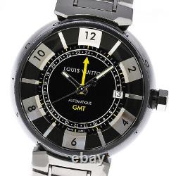 LOUIS VUITTON Tambour in Black Q113K GMT Black Dial Automatic Men's Watch 692432