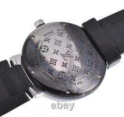 LOUIS VUITTON Tambour in Black Q113K GMT black Dial Automatic Watch N#117766