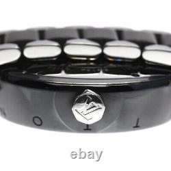 LOUIS VUITTON Tambour in black Q113K GMT black Dial Automatic Men's Watch 715601