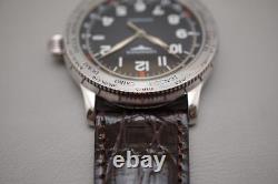 Longines L2.611.4 Swissair GMT World Timer Avigation Swiss Automatic Watch