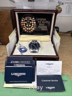 Longines Spirit Zulu Time Men's Watch 42mm Blue Dial GMT L38124936
