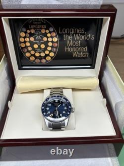 Longines Spirit Zulu Time Men's Watch 42mm Blue Dial GMT L38124936