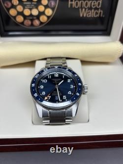 Longines Spirit Zulu Time Men's Watch 42mm Blue Dial GMT L38124936