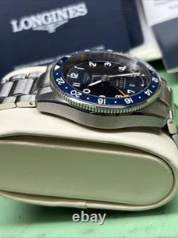 Longines Spirit Zulu Time Men's Watch 42mm Blue Dial GMT L38124936