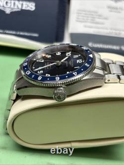Longines Spirit Zulu Time Men's Watch 42mm Blue Dial GMT L38124936