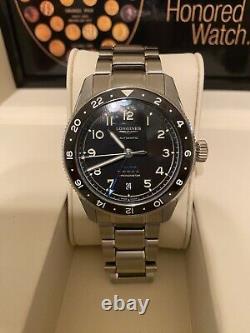 Longines Spirit Zulu time GMT 39mm Automatic Sport Watch