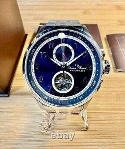Lucien Piccard Open Heart GMT II Automatic Blue Dial Men's Watch