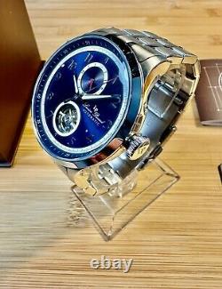 Lucien Piccard Open Heart GMT II Automatic Blue Dial Men's Watch
