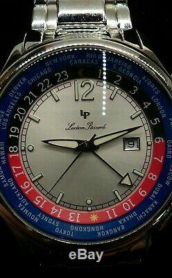 Lucien Piccard Quartz Gmt World Time Watch