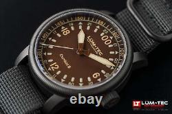 Lum-tec Watch Combat B60 24HR Automatic, 2 straps, Made in USA! 43mm