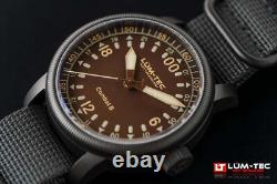 Lum-tec Watch Combat B60 24HR Automatic, 2 straps, Made in USA! 43mm