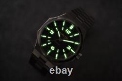 Lum-tec Watch Eclipse E1, Auto with integrated bracelet, MDV, Made in USA 42mm NEW