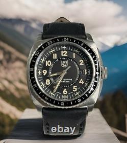 Luminox Air P-38 Lightning Pilot Watch XA. 9421 Stainless Case- Leather Strap