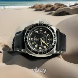 Luminox Air P-38 Lightning Pilot Watch XA. 9421 Stainless Case- Leather Strap