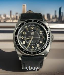 Luminox Air P-38 Lightning Pilot Watch XA. 9421 Stainless Case- Leather Strap