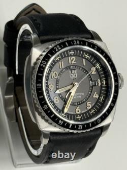 Luminox Air P-38 Lightning Pilot Watch XA. 9421 Stainless Case- Leather Strap