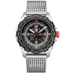 Luminox Bear Grylls Survival Air Men's Watch Quartz Silver Bracelet GMT 3762