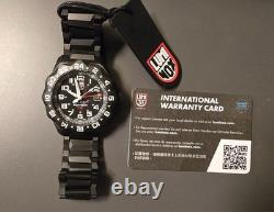 Luminox F-117 Nighthawk GMT Gunmetal Diver Quartz MILITARY Men's Watch XA. 6422