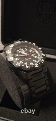Luminox F-117 Nighthawk GMT Gunmetal Diver Quartz MILITARY Men's Watch XA. 6422