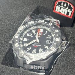 Luminox F-117 Nighthawk GMT Gunmetal Diver Quartz MILITARY Men's Watch XA. 6422