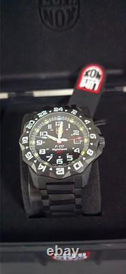Luminox F-117 Nighthawk GMT Gunmetal Diver Quartz MILITARY Men's Watch XA. 6422