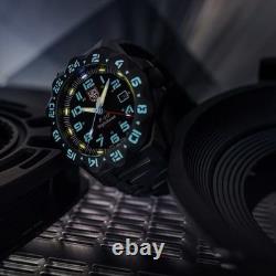 Luminox F-117 Nighthawk GMT Gunmetal Diver Quartz MILITARY Men's Watch XA. 6422