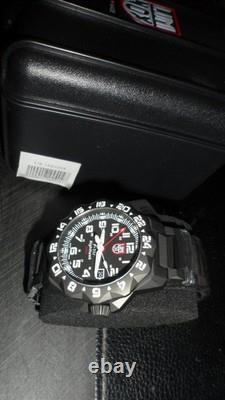 Luminox F-117 Nighthawk GMT Gunmetal Divers Quartz Men's Watch 44mm XA. 6422 NEW
